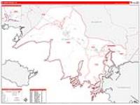 St. Mary Parish (), La Carrier Route Wall Map